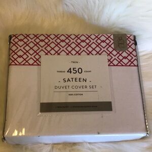 Sateen Duvet Cover  Set- twin size - 100% Cotton